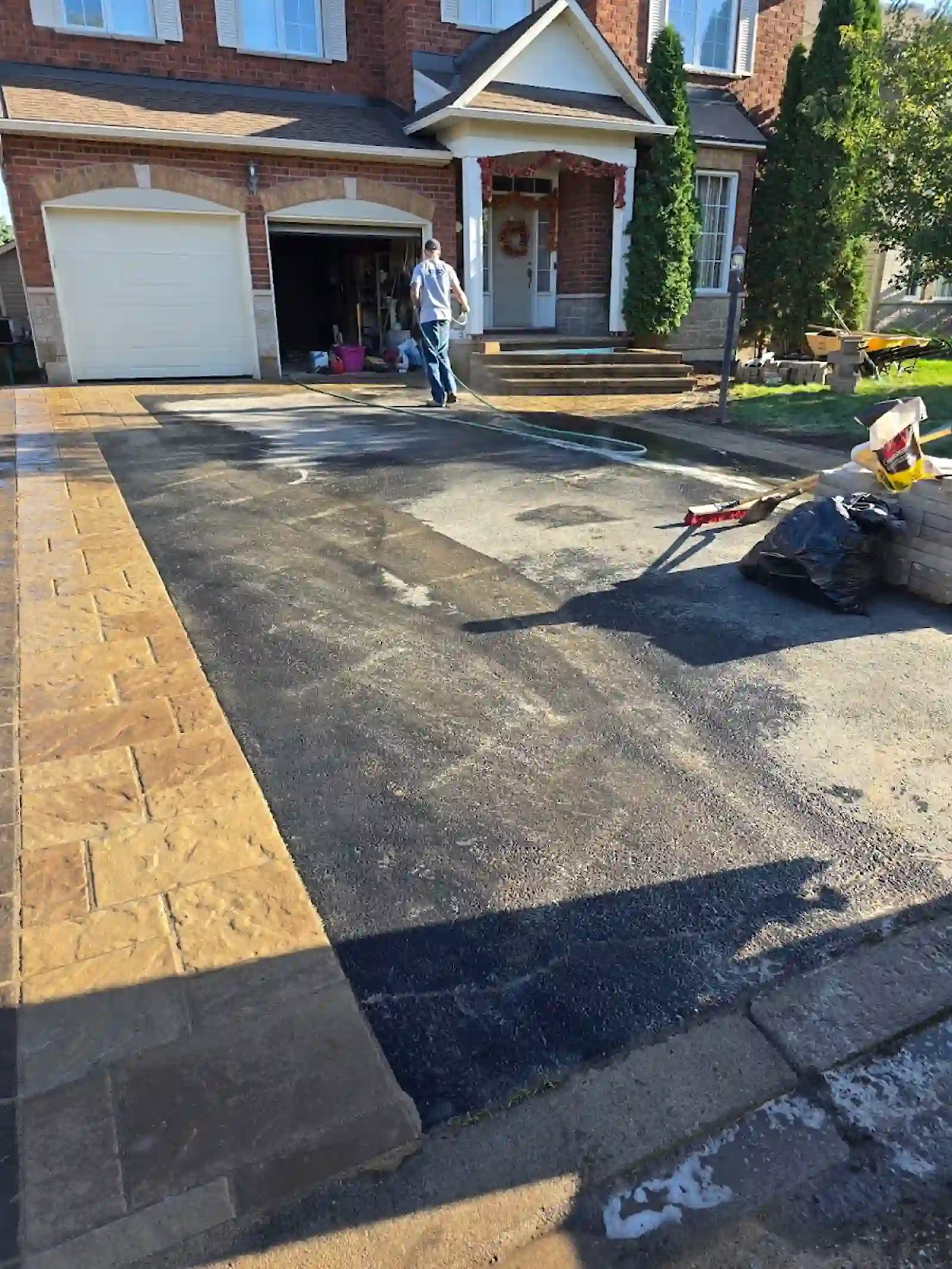 Completed hardscape project from the Google listing