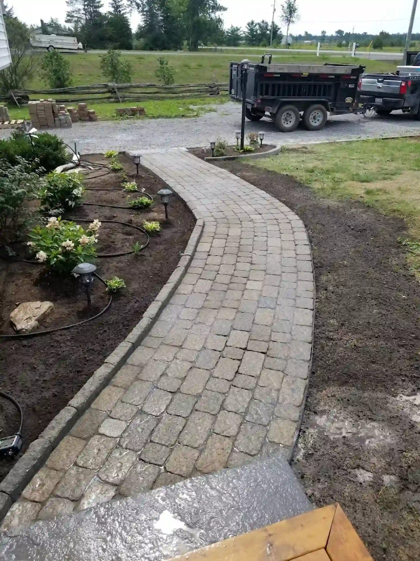 Completed hardscape project from the Google listing